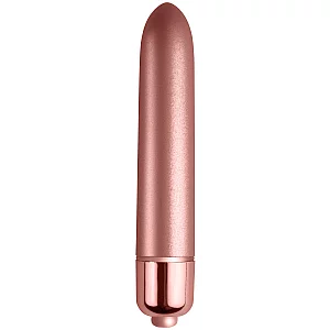 Rocks Off RO90 mm Touch of Velvet 10Speed Bullet Vibrator 3.5 Inch Rose Gold