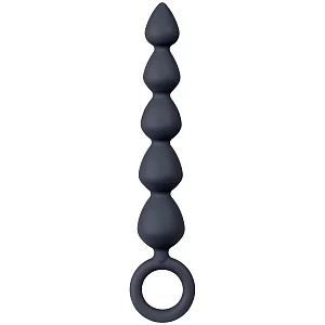 Amaysin Silicone Anal Beads 6.7 Inch Black